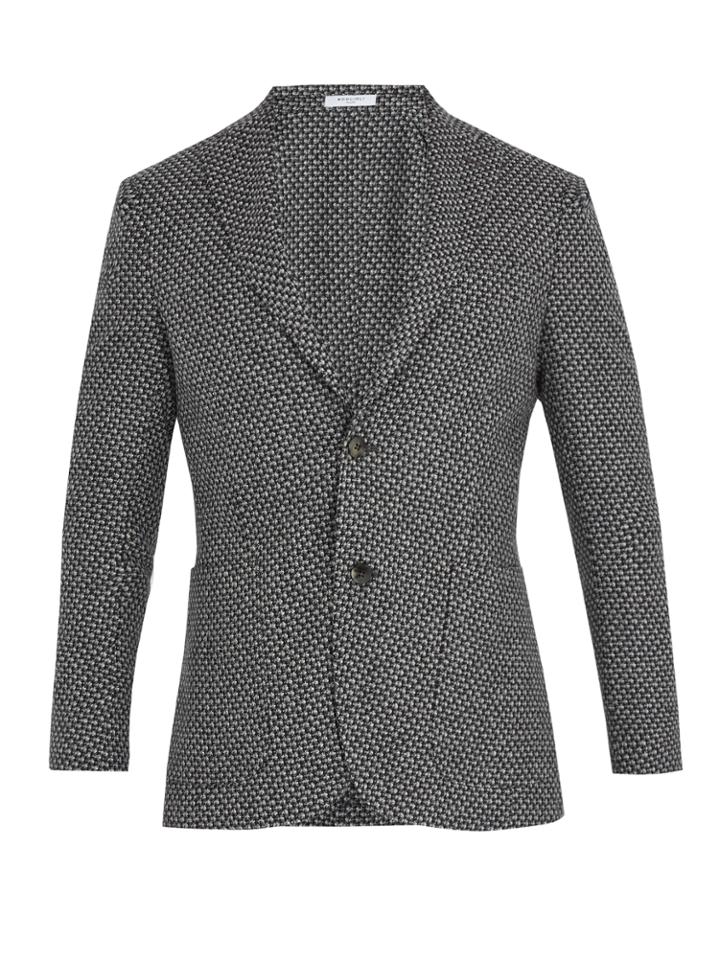 Boglioli Notch-lapel Wool, Cotton And Cashmere-blend Blazer