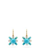 Matchesfashion.com Irene Neuwirth - Classic Diamond, Turquoise & 18kt Gold Earrings - Womens - Blue Gold