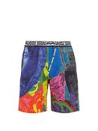 Matchesfashion.com Versace - Magna Grecia Print Shorts - Mens - Multi