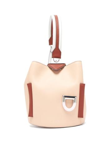Matchesfashion.com Danse Lente - Josh Leather Bucket Bag - Womens - Pink Multi
