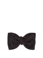 Matchesfashion.com Comme Les Loups - Vague Striped Silk Bow Tie - Mens - Black