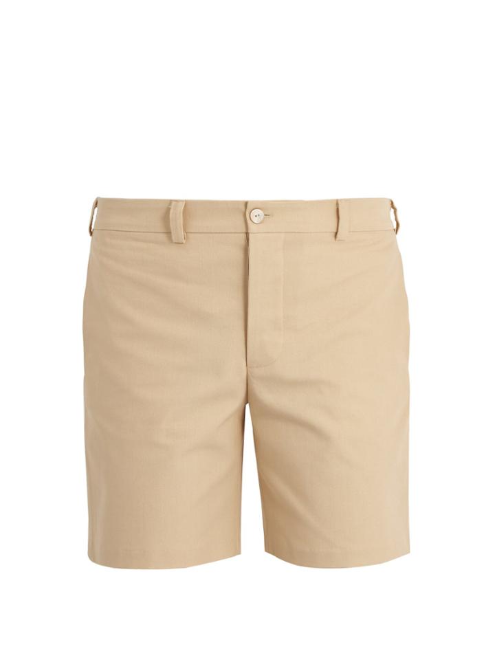 Hecho Mid-rise Straight-leg Cotton Shorts