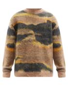 Matchesfashion.com Acne Studios - Abstract-jacquard Sweater - Mens - Beige
