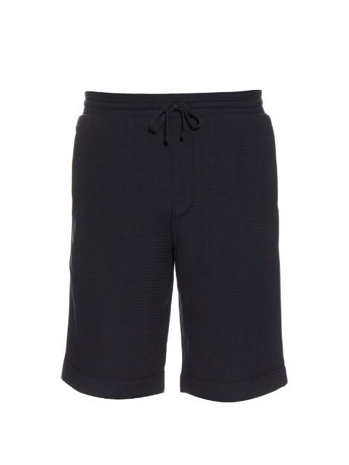 Vince Racking-stitch Cotton Shorts