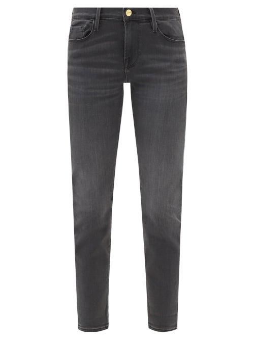 Frame - Le Garcon Slim-leg Jeans - Womens - Grey