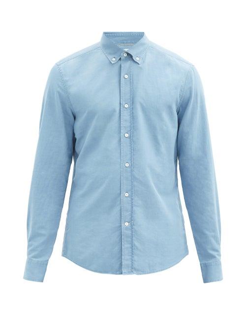 Matchesfashion.com Brunello Cucinelli - Leisure-fit Denim Shirt - Mens - Denim