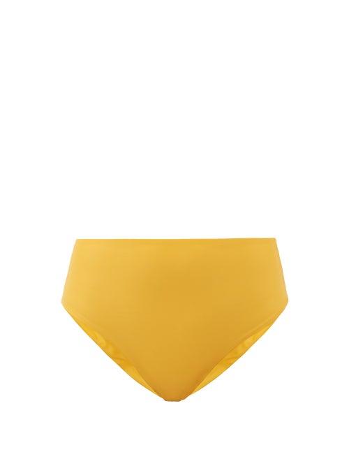 Matchesfashion.com Jade Swim - Bound High-rise Bikini Briefs - Womens - Yellow