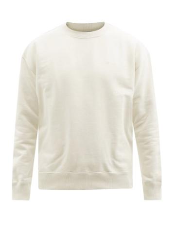 Cdlp - Embroidered Recycled And Organic Cotton Sweatshirt - Mens - Cream