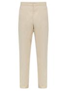 Matchesfashion.com Wales Bonner - Side Stripe Cotton Blend Crepe Trousers - Mens - Beige