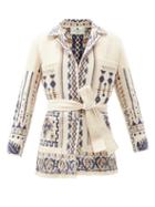 Matchesfashion.com Etro - Palmaria Belted Wool-blend Jacket - Womens - Ivory Multi