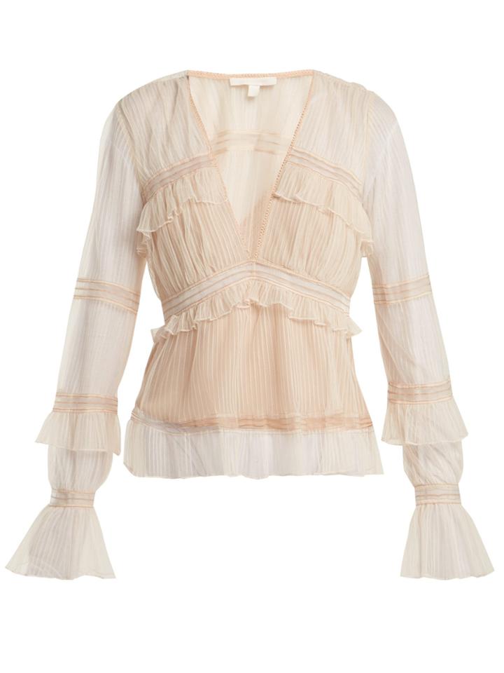 Jonathan Simkhai Ruffled Tulle Blouse