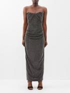 Roland Mouret - Bandeau Diamant Jersey Maxi Dress - Womens - Black