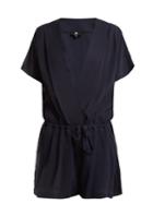 Kuru Deep V-neck Tie-waist Playsuit