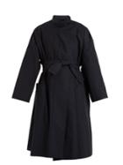 Lemaire High-neck Tie-waist Cotton Coat