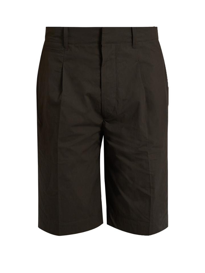 Lemaire Mid-rise Cotton-poplin Shorts