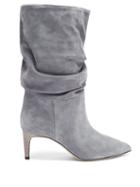 Matchesfashion.com Paris Texas - Slouchy Python-effect Leather Ankle Boots - Womens - Grey