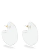 Annika Inez - Glassy Glass & 14kt Gold Earrings - Womens - Clear