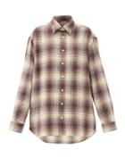 Matchesfashion.com Raf Simons - The Others Plaid Cotton-flannel Shirt - Womens - Brown White