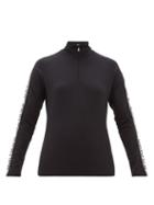 Matchesfashion.com Bogner - Hayden Logo Stripe Technical Thermal Top - Womens - Black