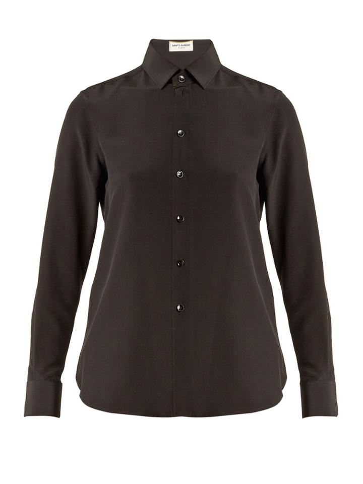 Saint Laurent Silk-georgette Shirt