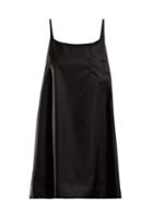 Matchesfashion.com Prada - Patch Pocket Technical Satin Mini Dress - Womens - Black