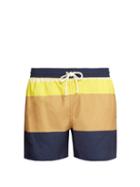 Matchesfashion.com Maison Kitsun - Colour Block Swim Shorts - Mens - Multi