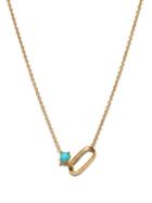 Matchesfashion.com Lizzie Mandler - December Birthstone Turquoise & 18kt Gold Necklace - Womens - Blue Gold