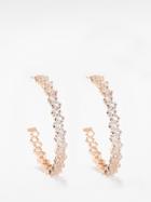 Suzanne Kalan - Topaz & 14kt Rose Gold Hoop Earrings - Womens - Gold Multi