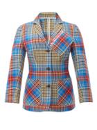 Matchesfashion.com Charles Jeffrey Loverboy - Loverboy Single Breasted Tartan Wool Jacket - Womens - Beige Multi
