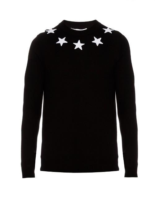 Givenchy Star-appliqu Wool Sweater