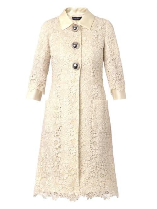 Dolce & Gabbana Macram Lace Coat