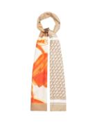 Matchesfashion.com Burberry - Society Montage-print Silk-faille Scarf - Womens - Beige Multi