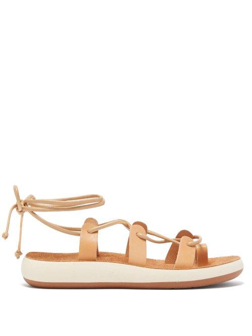 Matchesfashion.com Ancient Greek Sandals - Alcyone Lace Up Leather Sandals - Womens - Tan
