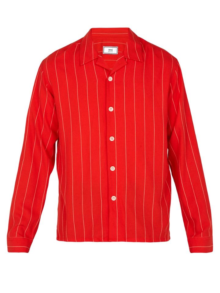 Ami Striped Twill Shirt