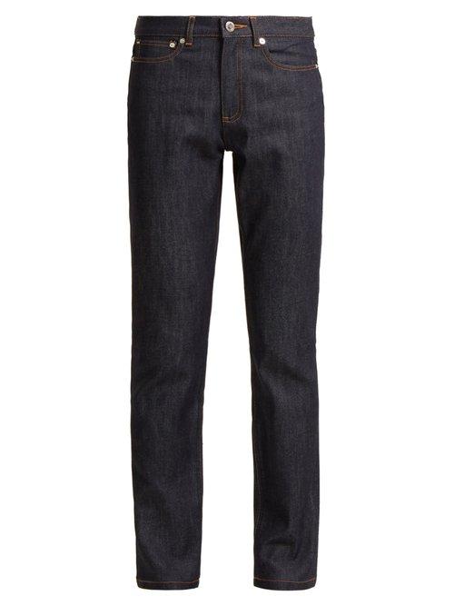 Matchesfashion.com A.p.c. - Droit High Rise Straight Leg Jeans - Womens - Indigo