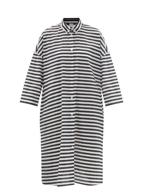 Matchesfashion.com Max Mara Beachwear - Bibo Dress - Womens - Black White