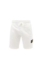 Stone Island - Mid-rise Cotton Shorts - Mens - White