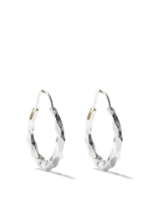 Ladies Jewellery All Blues - Snake Small Thin Sterling-silver Earrings - Womens - Silver
