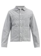 Matchesfashion.com Officine Gnrale - Leo Slip-pocket Cotton-corduroy Jacket - Mens - Light Grey