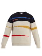 Stella Mccartney Striped Crew-neck Wool Sweater