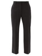 Matchesfashion.com Joseph - Coleman Wool-blend Straight-leg Trousers - Womens - Black