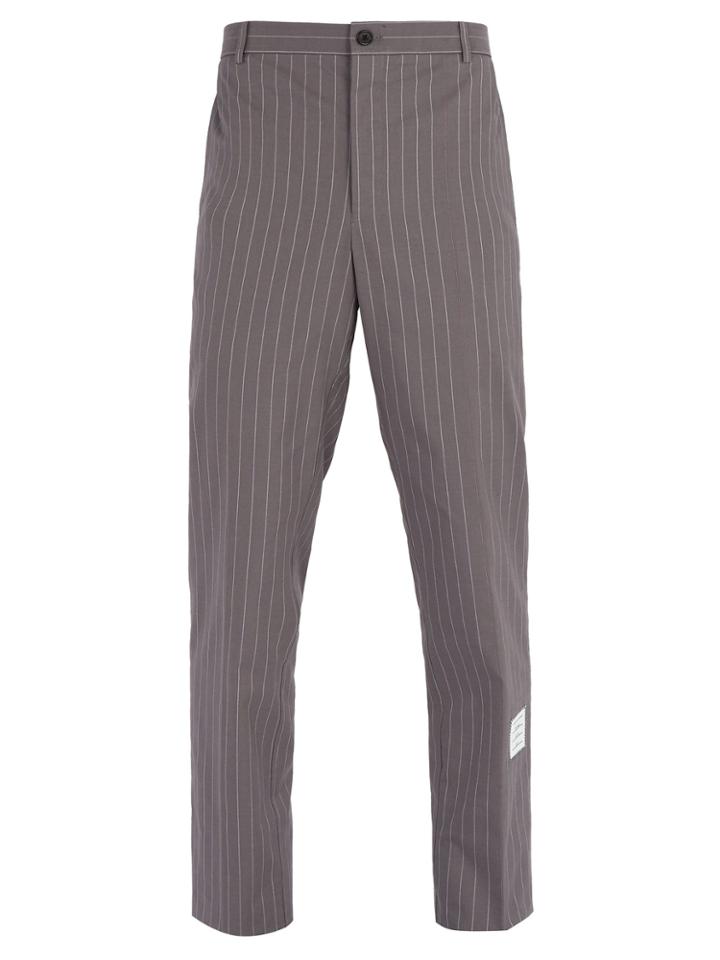 Thom Browne Pinstripe Cotton Trousers