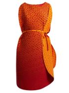 Matchesfashion.com Issey Miyake - Pleated Cocoon Dress - Womens - Orange