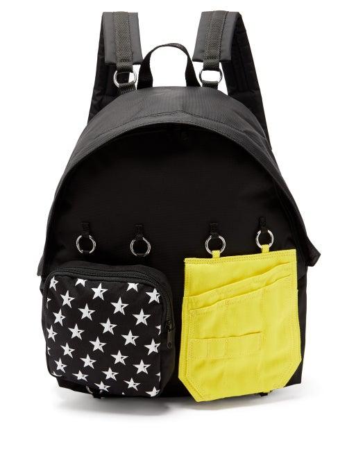 Matchesfashion.com Raf Simons X Eastpak - Doubl'r Panelled Technical-canvas Backpack - Womens - Black Multi