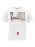Matchesfashion.com Undercover - Suspirium Printed Cotton Jersey T Shirt - Womens - White