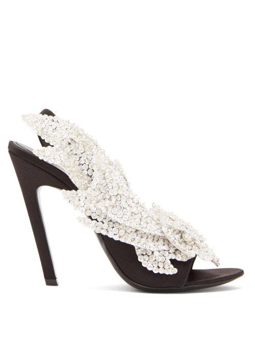 Matchesfashion.com Balenciaga - Talon Slash Slingback Sandals - Womens - Black