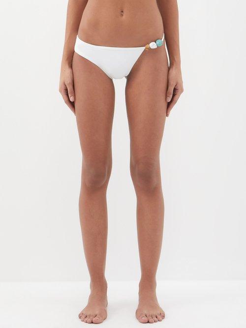 Christopher Esber - Crystal-strap Bikini Briefs - Womens - White