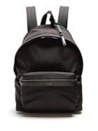 Saint Laurent Classic Leather-trimmed Canvas Backpack