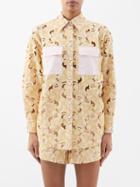 Ale Mais - Anthea Broderie-anglaise Cotton Shirt - Womens - Blush