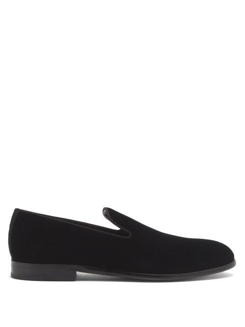 Mens Shoes Dolce & Gabbana - Velvet Loafers - Mens - Black